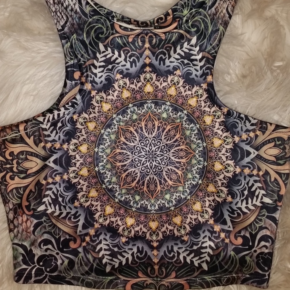 Sexy boho crop top